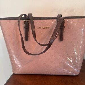 Michael Kors Blush Pink Embossed Tote